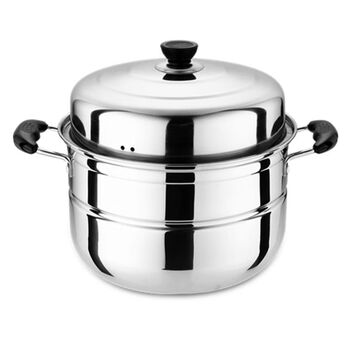Tuojin steamer antimony pot stainless steel two-layer 2-layer three-layer thickened steamer 3-layer steam grid soup pot double-layer induction cooker steamer 2 layers 2 layers 30cm