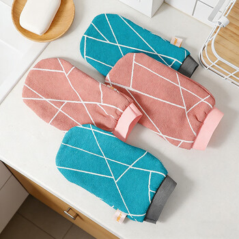 Yijie bath towel, strong mud and decontamination artifact, thickened double-sided adult men and women bathing household back rub gloves, men's style (250d fabric/strong rub power) single piece