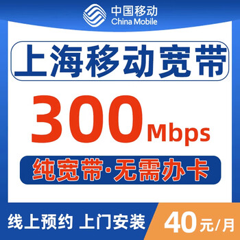 China mobile shanghai mobile single broadband package annual broadband 480 for one year without binding a number shanghai mobile single broadband 480 for one year 300 mb