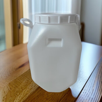 Tuojin thickened honey barrel 25 liters l 50 catties plastic barrel honey enzyme barrel water barrel fermentation barrel with lid cubic barrel white with inner cover 25l