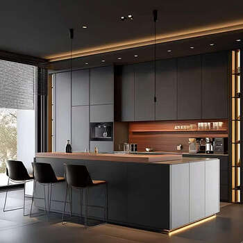 Yusenyi kitchen cabinet house dining table integrated cabinet customized egger cabinet cabinet deposit