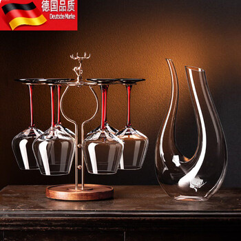 Tuojin light luxury crystal red wine glass set large burgundy goblet decanter wine set color box boutique crystal 450 six pack