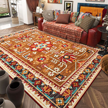 Fantasy sofa living room carpet coffee table blanket persian turkish bedroom bedside blanket ethnic style +k02 200 340 cm