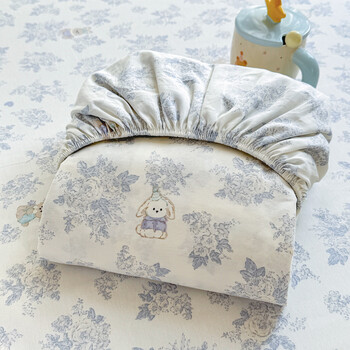 Nanjiren (nanjiren) class a pure cotton fitted sheet 1.5x2 meters single piece 100% cotton bed cover home dormitory mattress cover protective cover sheet huaying gray rabbit 100% xinjiang cotton fabric two-piece set 90x200cm fitted sheet + pillowcase one