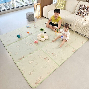Fantasy japanese living room carpet folding mat mat splicing carpet summer nap floor mat children's crawling mat pattern 2 two grids 65x130 cm special price