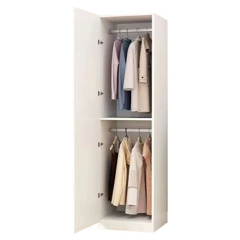 Fantasy solid wood wardrobe gap super j narrow cabinet bedside wardrobe small apartment bedroom hanging wardrobe storage storage quilt cabinet 45 long 47 deep 180 high two hanging default white complete outfit