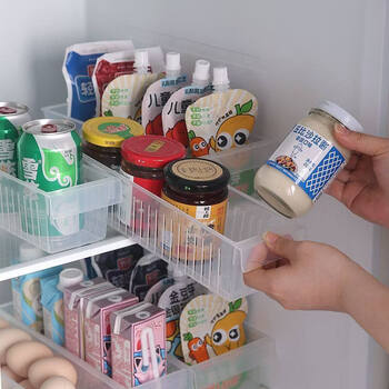 Kaooseen refrigerator egg storage box refrigerator box drawer-type food organizer vegetable and egg storage box special food 3 small sizes // tested to be hollowed out for more breathability