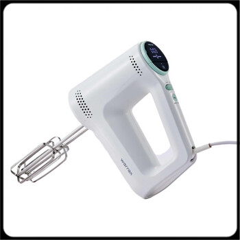 He jiagong egg beater high power electric 800w baking small automatic handheld dough mixer cream white