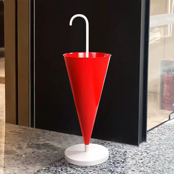 Yusenyi creative fashion umbrella rack lobby hotel novel european umbrella bucket umbrella storage rack home drainage storage rack red