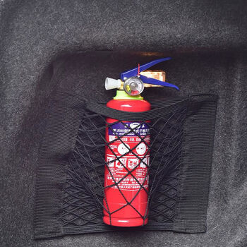 Huaihai vehicle-mounted special fire extinguisher small portable car dry powder water-based vehicle household fire annual inspection private car 0:5kg fire extinguisher + net bag