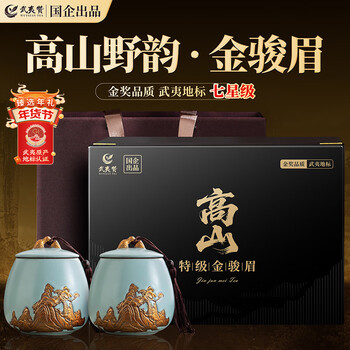 Wuyizan tea gift box black tea jin junmei high-end gifts for leaders and elders new year's goods 2025 new tea high-end special 250g