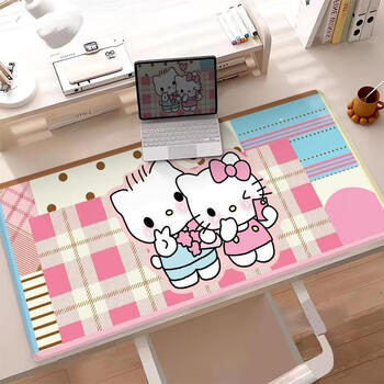 Fantasy katie study table mat waterproof no-wash cartoon computer office keyboard table mat dormitory laptop table mat katie's boyfriend sends flowers biye 40*100cm dustproof and easy to take care of