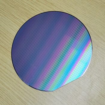 Crystal cpu wafer wafer photolithography integrated circuit chip semiconductor silicon wafer teaching science test six-inch no. 15 free acrylic bracket