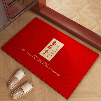 Wing fantasy 2026 new bathroom floor mat diatom mud carpet bathroom door water-absorbent anti-slip dry and wet separation foot mat safe and smooth 11145 45x75cm water-absorbent and dirt-resistant and quick-drying