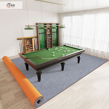 Xinjinngle billiard carpet household table special floor soundproofing and shock absorbing thickened floor mat large area full layer full layer can be cutted haze gray single stripe tpe 6mm width 160cm/how many meters long do you take a few pieces (whole piece)