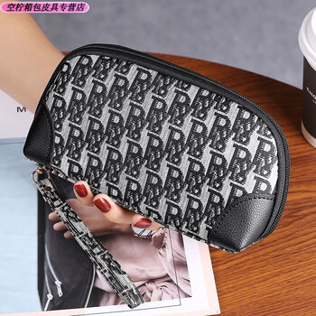 Ye yu 2025 new wallet women's long fashion large capacity zipper mother bag clutch bag multi-functional mobile phone bag black