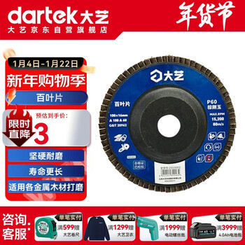 Dayi louver blade 100 type louver wheel grinding disc angle grinder with polishing and rust removal flower impeller abrasive cloth wheel 100*16*60