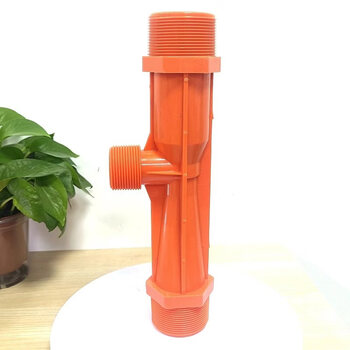 Venturi ejector upvc/pp/pvdf 586 type plastic water ejector ejector injector mixer dn50 yellow 2 inch outer wire outer diameter 63 mm 586 type 21