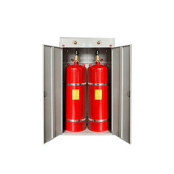 Heptafluoropropane cabinet gas fire extinguishing device source manufacturer prefabricated pipeless network gas fire extinguishing gqq70*2_2.5 double bottles without gas can be negotiated