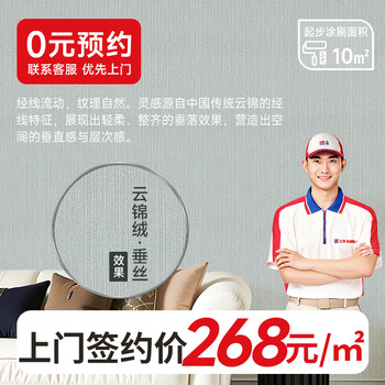 Nippon paint renovation service nippon paint magic paint yunjin velvet wall painting and wall renovation old house renovation home construction service yunjin velvet-drapping effect