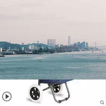 Yusenyiche product shopping purchasing folding shopping cart luggage cart trolley grocery store trailer trolley home portable foam wheel - full color navy foam wheel - full color navy