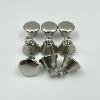 Pupan non-magnetic stainless steel cup lid, water cup, small top bead handle, kettle lid, button bead, pot lid, handle, mushroom, 2 large sizes (suitable for 4.8+8mm small holes)