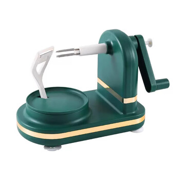 Shantou lincun hand-operated apple peeling artifact household automatic peeling knife peeler multi-functional kitchen fruit peeler peeler dark green one