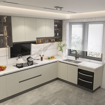 Yong huan kitchen cabinet integrated cabinet integrated kitchen cabinet assembly integrated stove cabinet 1m base cabinet + 1m countertop (d01a/d06a/d09a)