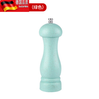 Tuojin pepper grinder manual peppercorn sea salt grinding bottle black and white pepper artifact seasoning bottle kitchen seasoning 6-inch wheat straw pepper grinder (green)