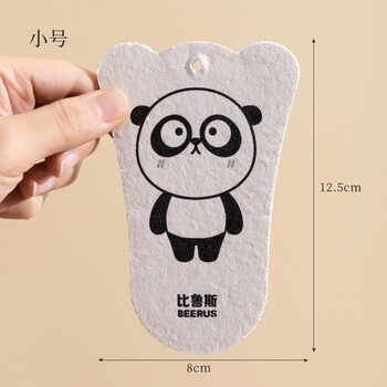 Shantou lincun beerus compressed wood pulp sponge foaming bath sponge cartoon bath children's bath no. panda