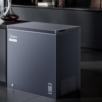 Midea quick freeze king series 100/142/200 liter single temperature household commercial freezer frost reduction 80%-40 cryogenic locking pcm alloy liner first level energy efficient electronic temperature control bd/bc-200kem(e) 200 liters