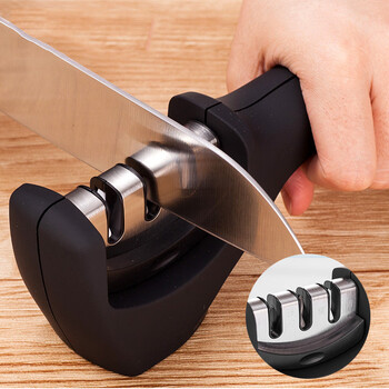 Zailu quick knife sharpening household multifunctional kitchen knife sharpening stick kitchen sharpening stone manual knife sharpener cross-border three-stage knife sharpener only sharpens knives