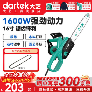 Dayi electric chain saw original high-speed 16-inch root carving tool embryo polishing wood carving professional electric chain saw pch 01-405 pch 01-405 with 2 saw chains