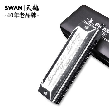 Swan harmonica 12 holes 48 tone chromatic scale adult professional performance harmonica mm1248 classic model