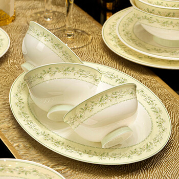 Han yuxin jingdezhen 2026 new high-end first-grade bone china tableware complete set of household chinese bowls and plates set for moving to a new home first-grade bone china 0 lead 0 cadmium 70 pieces丨brocade box
