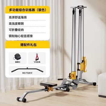 Nuodema official direct sales boat drawing machine home fitness equipment multifunctional all-in-one foldable comprehensive trainer gantry silver ankle buckle/flying bird pull rope double column/boat drawing/high pull-down