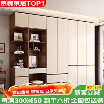 Chivas foshan wardrobe home bedroom 18mm thick enf grade european pine board handle-free design white alley style enf grade european pine board 2 meters high 1.3/2.3 size consultation customer service