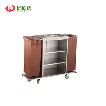 Youyi porcelain linen trolley all steel double sides