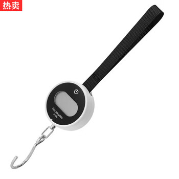 Hualeji high-precision portable scale portable pocket scale 30kg hook scale accurate rope hanging scale mini electronic portable scale white large scale/multi-unit transfer 30kg 1