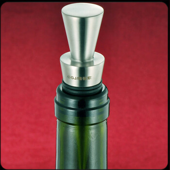 Red wine stopper 304 stainless steel wine stopper red wine bottle stopper creative pumping wine stopper fresh-keeping bottle stopper silicone seal