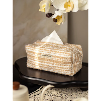 Fantasy red retro tissue box living room desktop paper box tissue cover fabric tissue bag dining table light luxury medieval decoration remos dusk