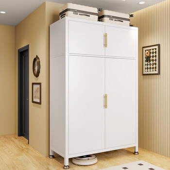 Fantasy wardrobe bedroom dustproof large capacity wardrobe storage cabinet with door double door upper hanging length 80 width 50 height 185cm 2 doors or more