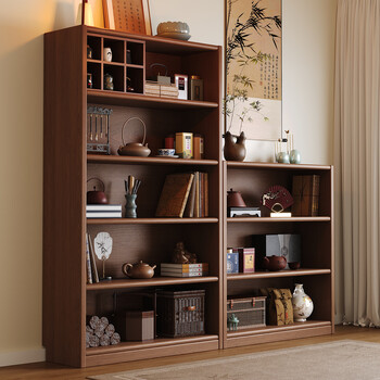 Lin zhiyu bogu rack solid wood chinese tea set cabinet storage rack living room tea storage tea cabinet display cabinet duobaoge bookcase walnut color deepened 5 layers 60*30*184cm all solid wood 3a grade imported pine