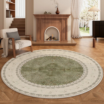 Fantasy medieval green carpet living room new round floor mat sofa plush cushion bedroom girl room foot mat njing secret 80x80cm