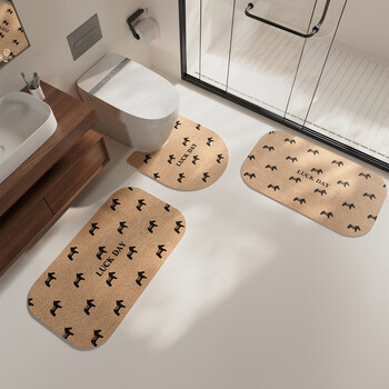 Fantasy bathroom non-slip floor mat washable and wipeable diatom mud absorbent mat bathroom toilet foot mat bathroom door xiaoma xiaoma qianmi a3 bathroom floor mat 40cmx60cm