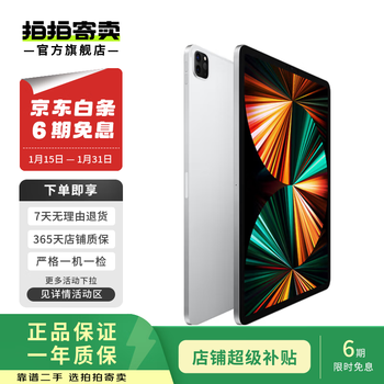 Apple ipad pro 5th generation 12.9-inch 2021 m1 chip second-hand apple tablet silver 256g