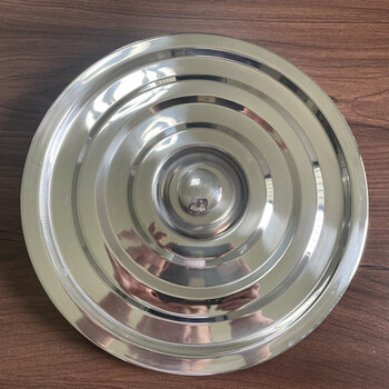 Pupan stainless steel cover, thickened chinese-style wok cover, universal stir-frying small pot cover, round frying pan cover, commercial large bucket lid, outer diameter 24cm bucket lid, extra thick version
