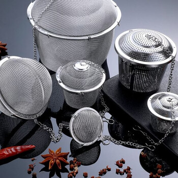 Yusenyi stainless steel seasoning ball brine cage filter spice bag soup stew meat seasoning box tea 4.5cm