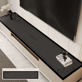 Yusenyi sideboard table mat tv cabinet shoe cabinet entrance hall high-end tablecloth anti-dirty countertop mat cover cloth secret rhapsody gray 30 200cm