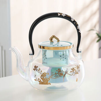 Electric ceramic stove, teapot, glass teapot, health pot, kettle, automatic large-capacity steaming set, 1ml, xishang meishao steaming teapot, double inner tank